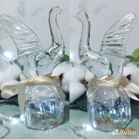 Рюмка СССР хрустальная Гусь перевертыш