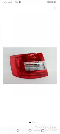 Левый задний фонарь на шкода октавия а7