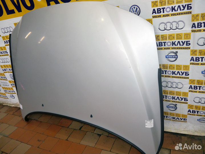 Капот Вольво S60 V70 XC70 2006 серебро