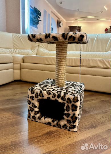 Домик для кошки с когтеточкой