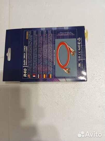 Аудио 2xRCA x 2xRCA межблочный кабель daxx