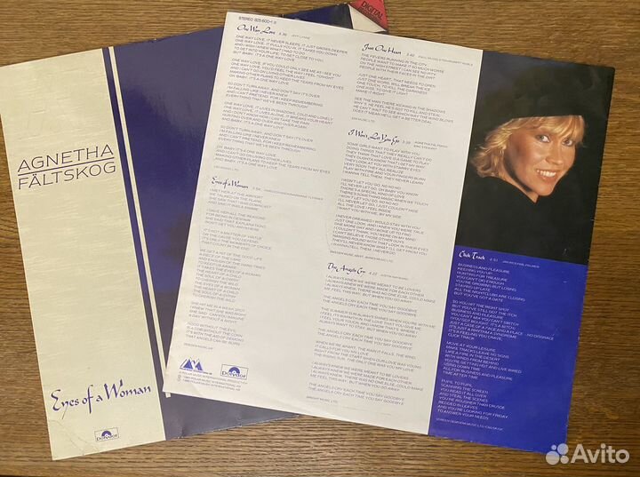 Пластинка Agnetha Faltskog 1985г
