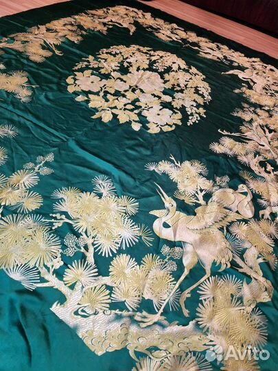 Скатерть, покрывало Винтаж, натур шелк