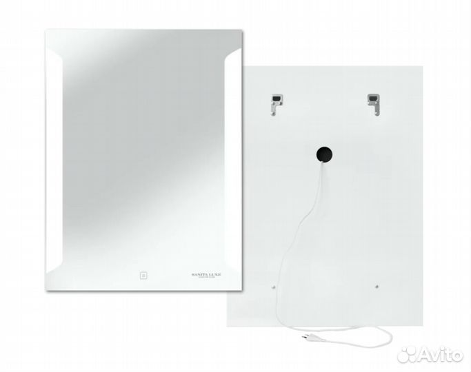 Зеркало в ванную quadro LED 600х800