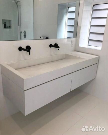 Раковины, столешницы, подоконники из бетона