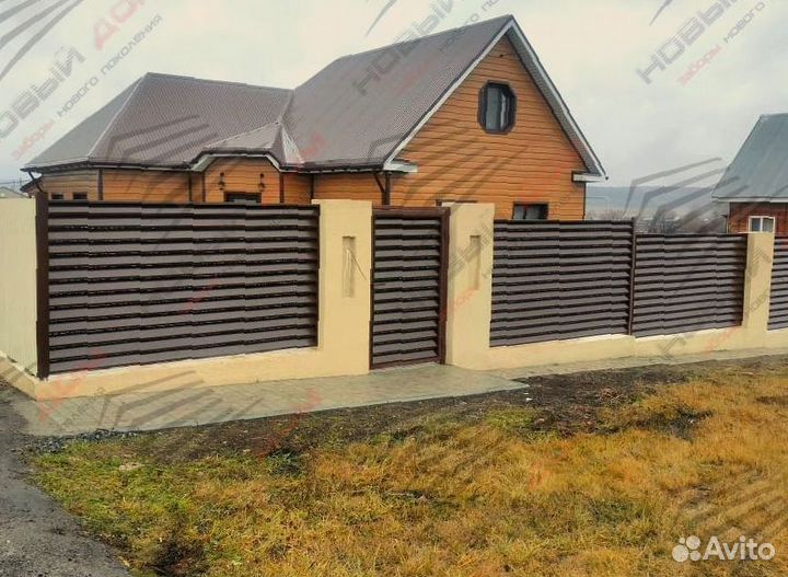 Забор жалюзи еврожалюзи