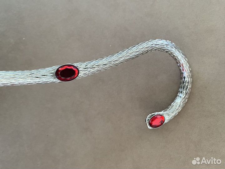 Зонт трость женский Pasotti Swarovski Rosso