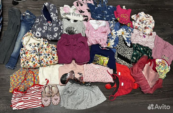 Огромный пакет вещей для девочки 104