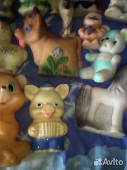 Детские резиновые игрушки СССР