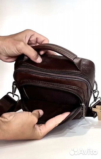 Сумка мужская новая кожаная (натуральная кожа)