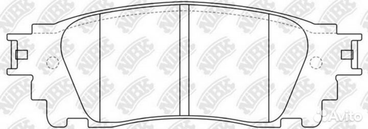 Колодки зад. lexus NX 14 nibk PN1852