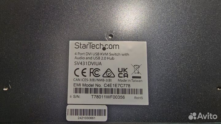 KVM переключатель 4 Ports
