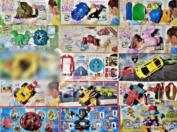 Игрушки из киндера, чупа-чупса и свит бокса