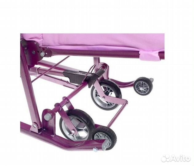 Санки коляска Ника 7-4 (возраст 0+) с 6 колесами