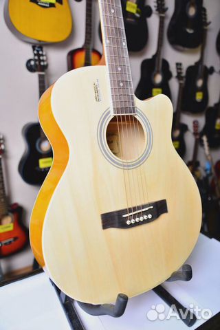 Гитара Акустическая Elitaro Новая Натуральная
