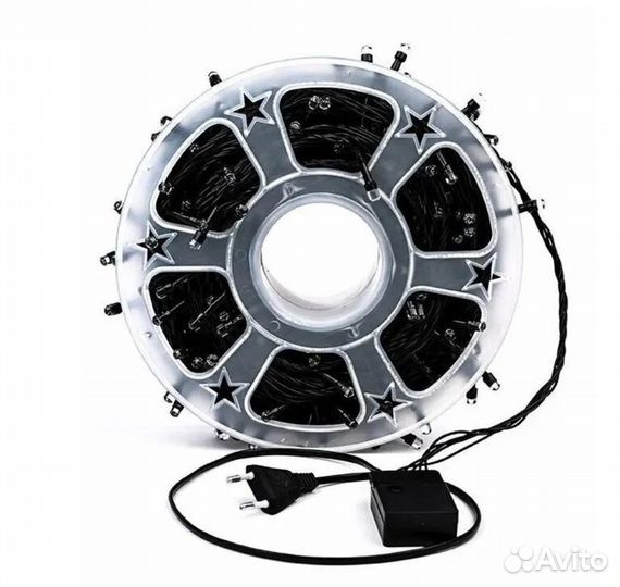 Цветная уличная гирлянда нить 50 м в бухте K8