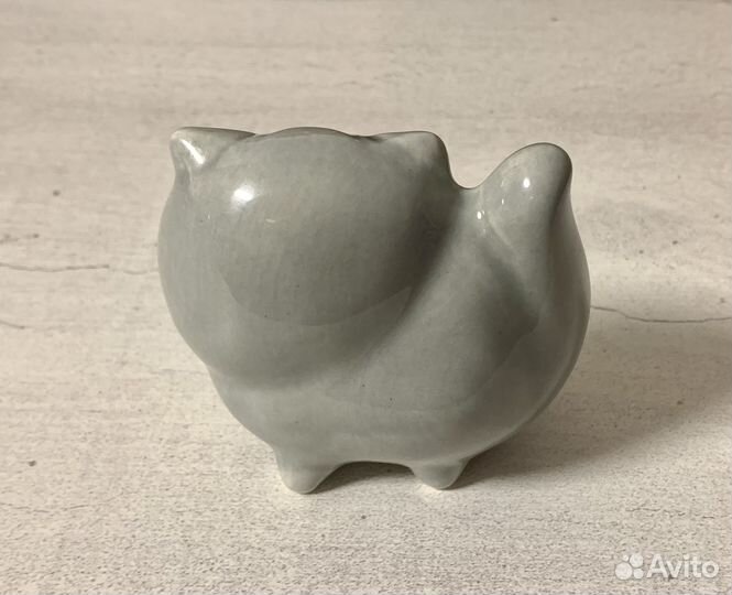 Кот статуэтка фарфор Гжель