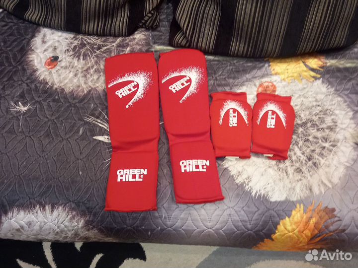 Защита голени стопы и рук Green Hill размер М