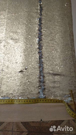 Пайетки золото серебро на сетке