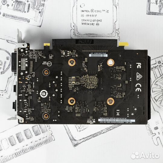 Видеокарта MSI GTX 1650 D6 ventus XS OC 4Gb