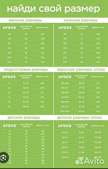 Резиновые сапоги crocs детские