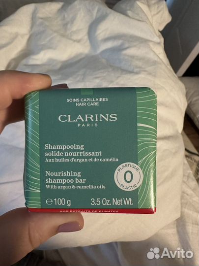 Шампунь clarins shampooing solide nourrissant