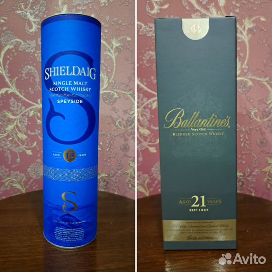 Коробка пустая shieldaig Whisky 12/Ballantine's 21