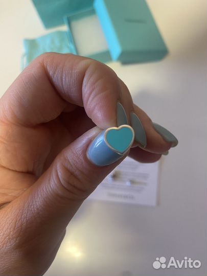 Серьги tiffany сердечки