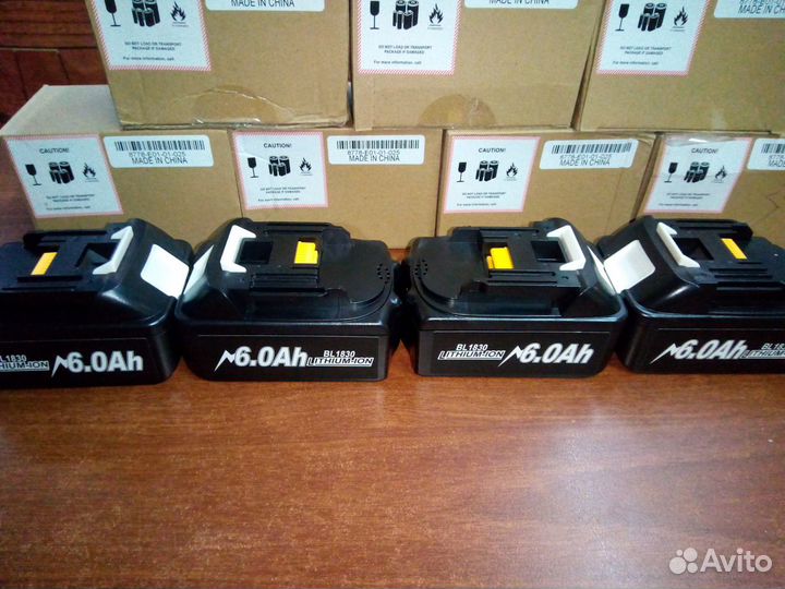 Аккумулятор для makita 18v 6 Aч