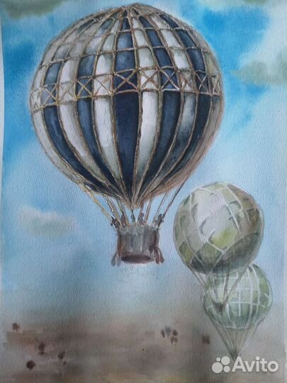 Картина акварель 270х390