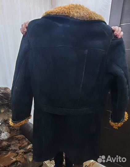 Дубленка натуральная мужская размер 54 56