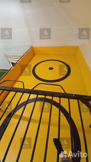 Борцовский ковер 12х12 двухцветный карманы