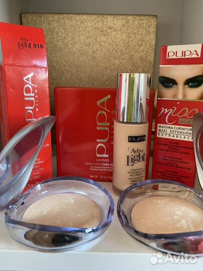 Пудра Pupa,Тональный крем Pupa,Тушь Pupa