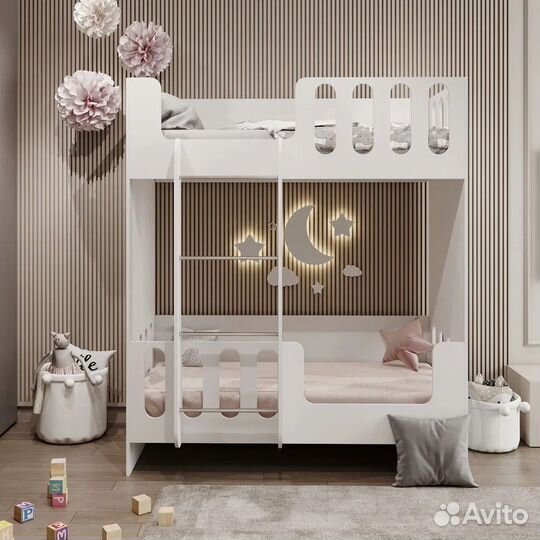 Кроватка двухярусная детская новая