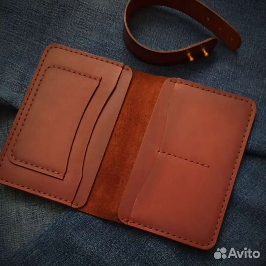 Обложка для паспорта натуральная кожа