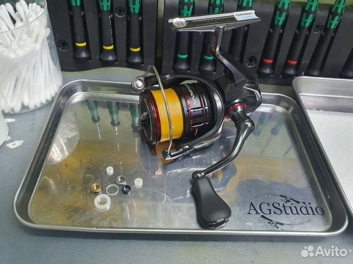 Катушка shimano vanford 2500 с апгрейдом