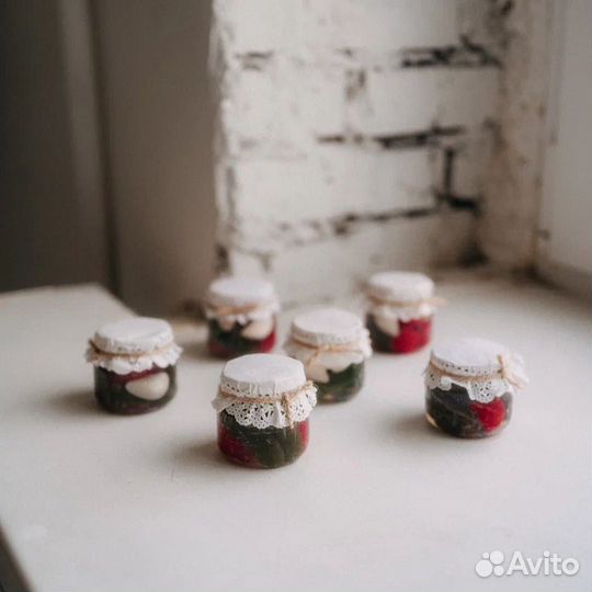 Мыло баночка солений/малины/меда