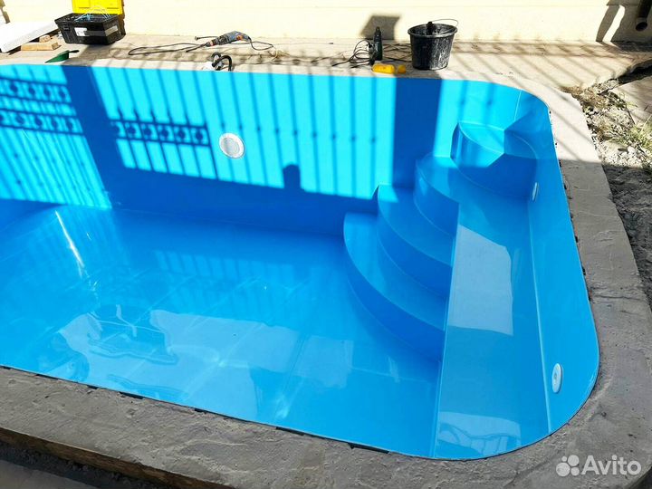 Бассейн 4x3 пластиковый