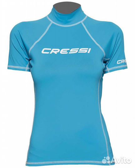 Женская лайкровая гидромайка с коротким рукавом Ra