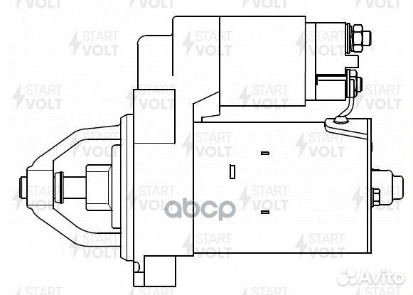 Стартер MB C(W202) LST1517 startvolt