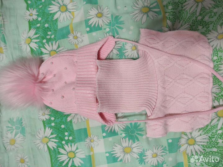 Комплект шапка, шарф