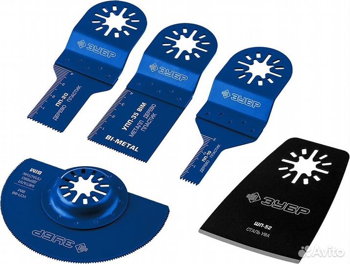 Зубр нр-5 UniLock, OIS-хвост., 5 предм., Набор нас