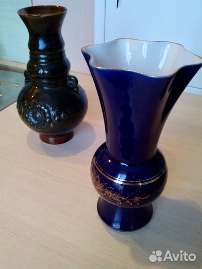 Ваза цветная Гжель, СССР