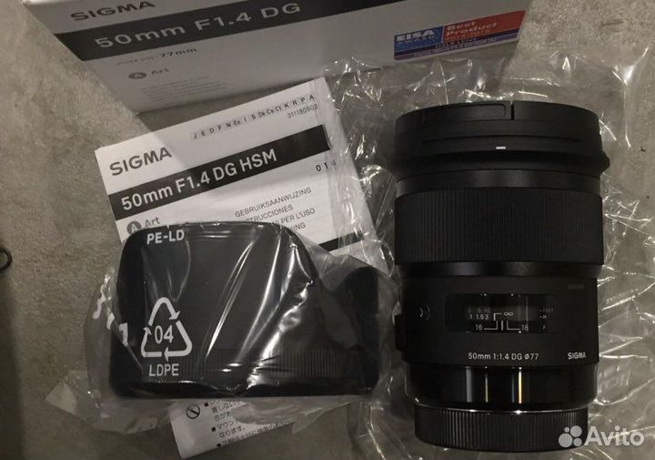 Sigma AF 50 f1.4 DG HSM Art Sony E, Новый