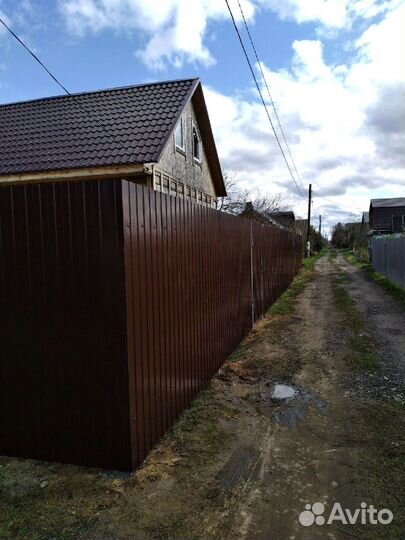 Металлический забор профлист