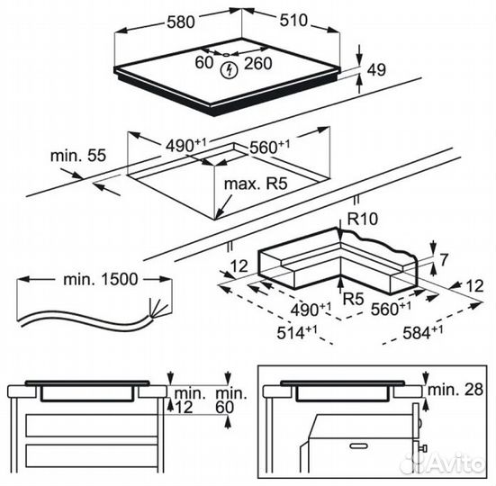 Индукционная варочная панель Electrolux EIV 634