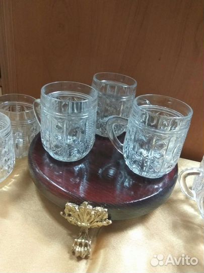 Кружки хрустальные