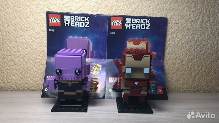 Lego brickheadz marvel 41605 и 41604