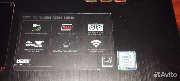 Ноутбук Asus tuf gaming FX FX504GD - RS51