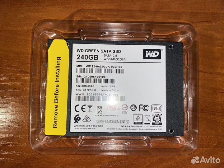 SSD накопитель WD Green 2.5